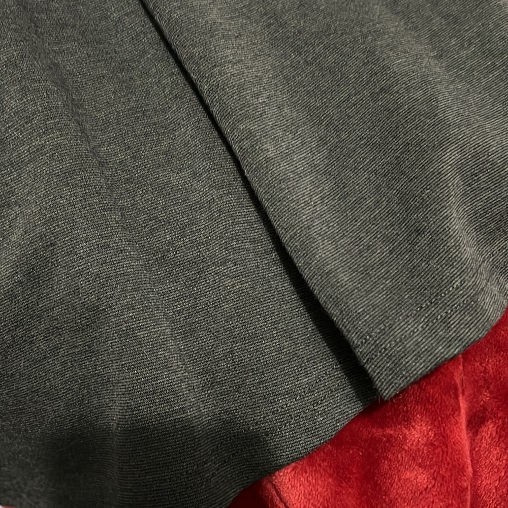 Women’s gray skirt. Fall/winter, comfortable stretchy, flowing fabric. - Picture 3 of 5